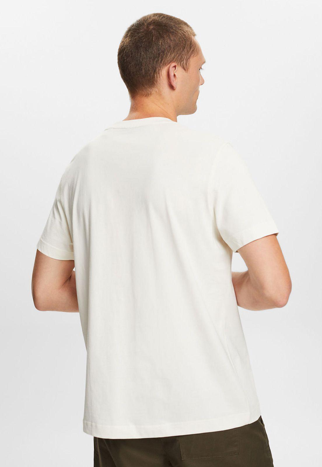 Polera Manga Corta Con Estampado A Rayas Hombre Esprit-1