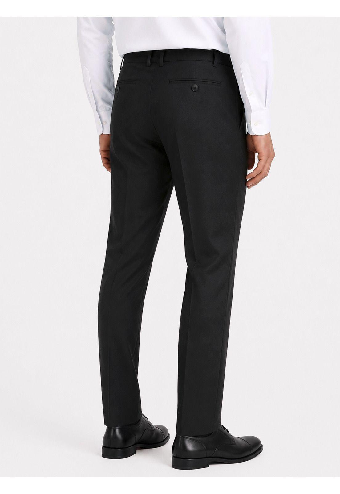 Traje Ceremonia Liso Spandex Tailored Fit Negro Arrow AM34031NE-7