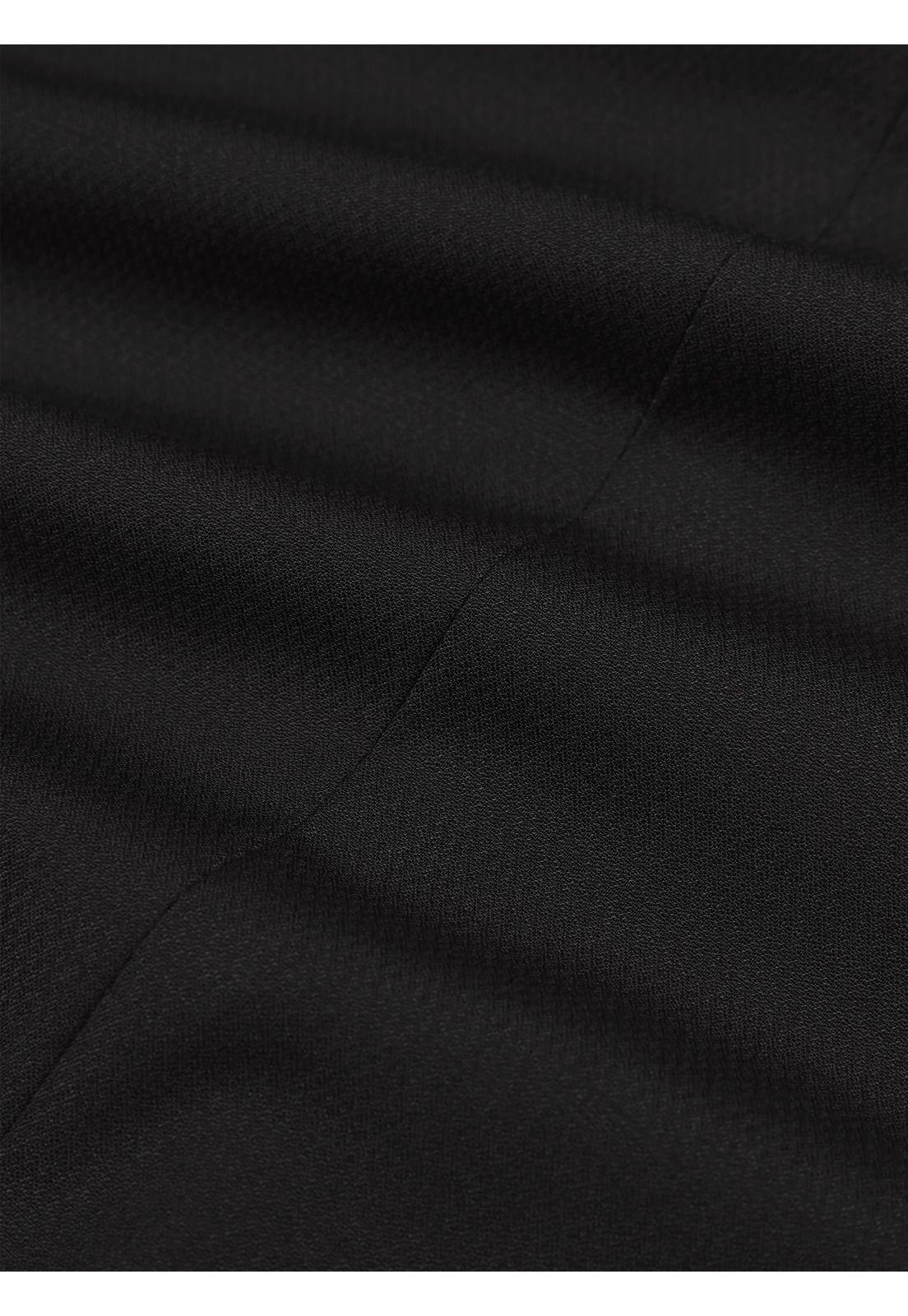 Traje Ceremonia Liso Spandex Tailored Fit Negro Arrow AM34031NE-8