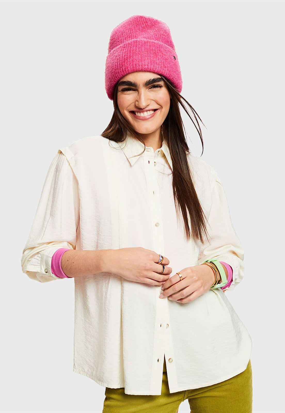 Blusa Con Efecto Arrugado Mujer Esprit 103EE1F359-0