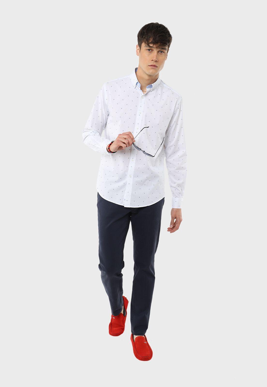 Camisa Manga Larga Floreada Guy Laroche-4