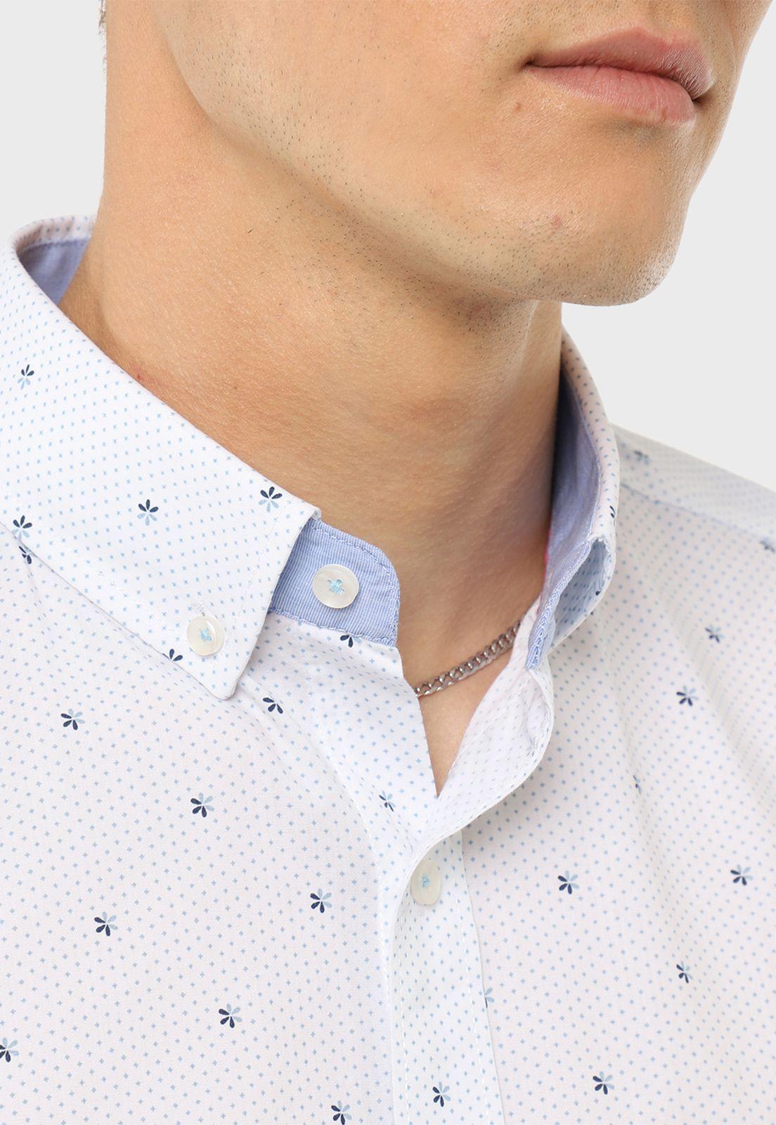 Camisa Manga Larga Floreada Guy Laroche-2