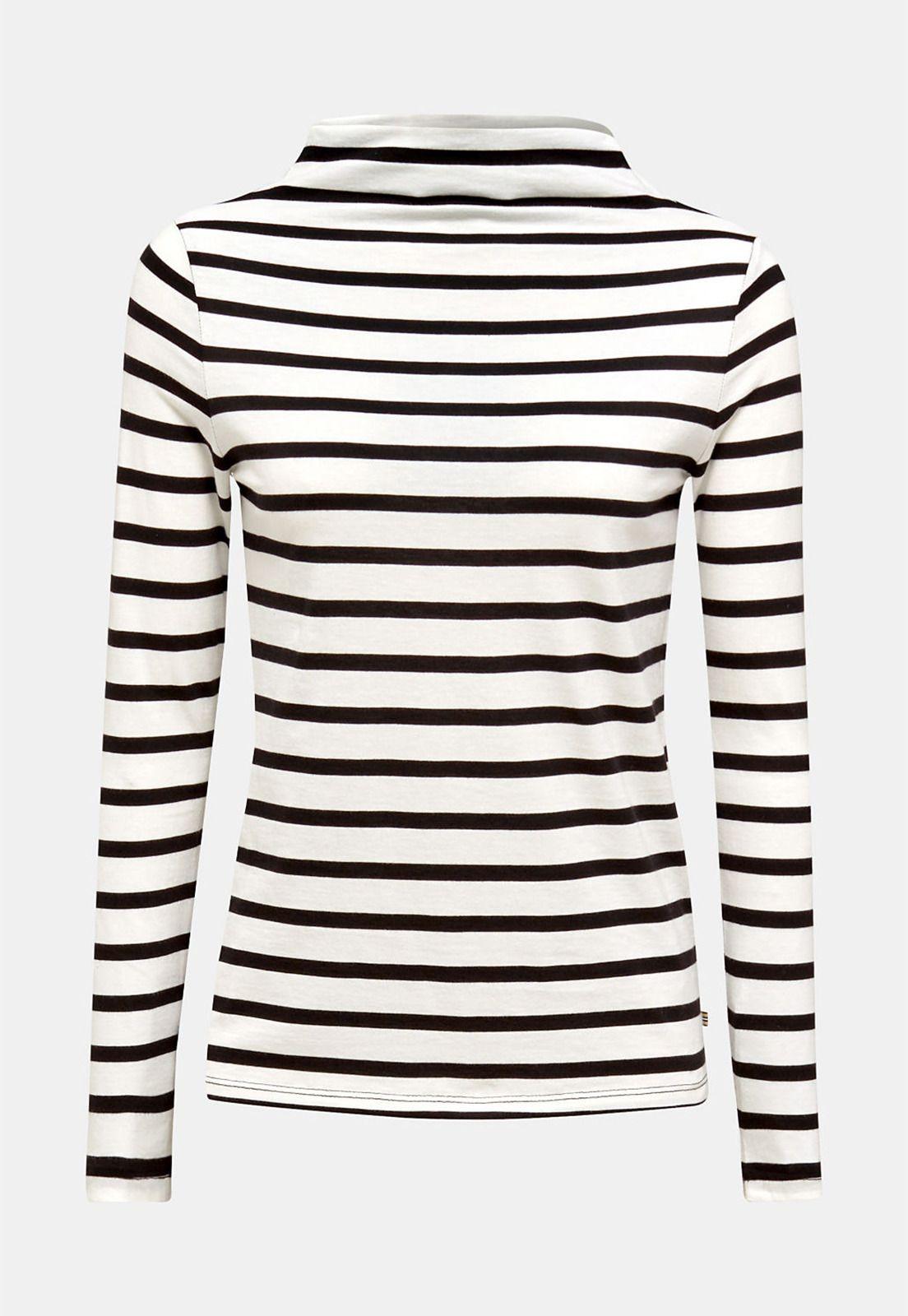 Polera De Manga Larga Con Cuello Alto-3