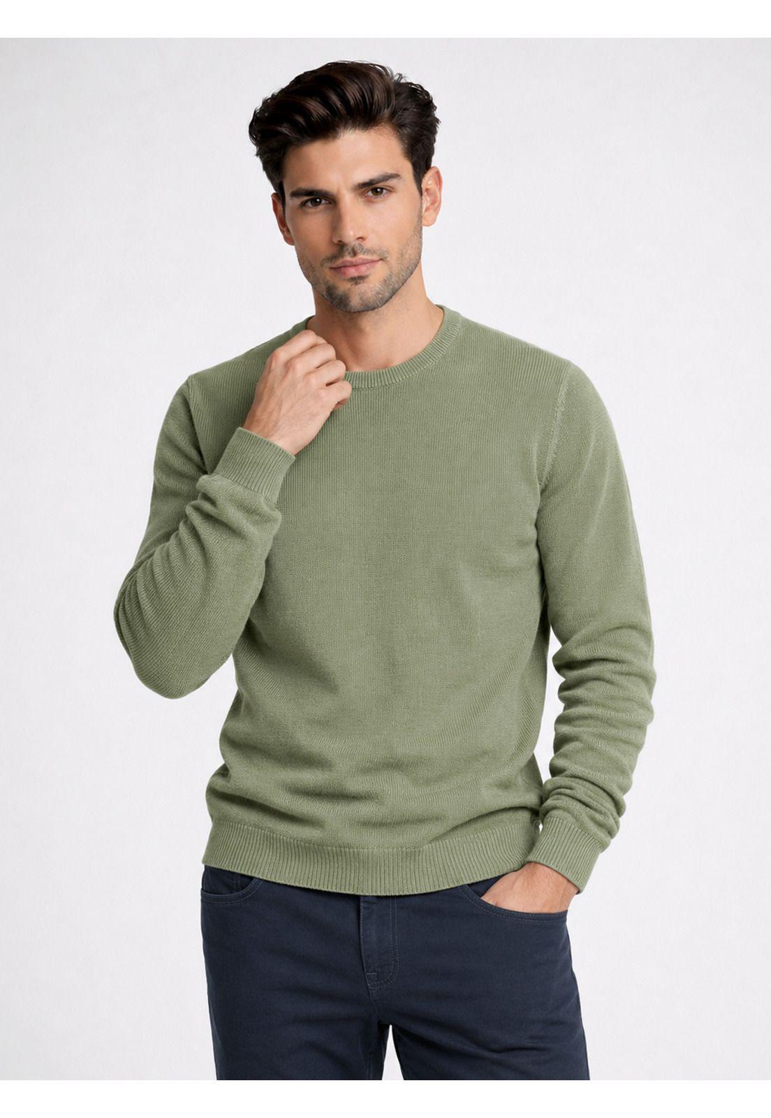 Sweater Stone Wash Regular Fit Verde Piero Butti PBDVI24VE-3