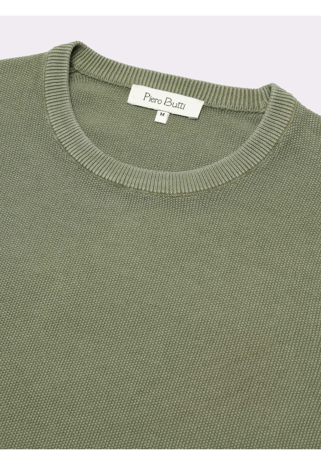 Sweater Stone Wash Regular Fit Verde Piero Butti PBDVI24VE-4