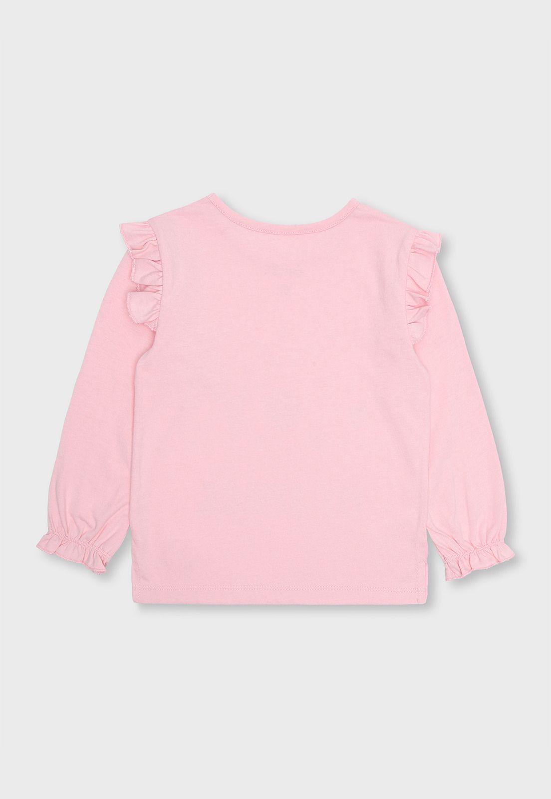 Polera De Manga Larga Niña Osito OPOAI22RD-1