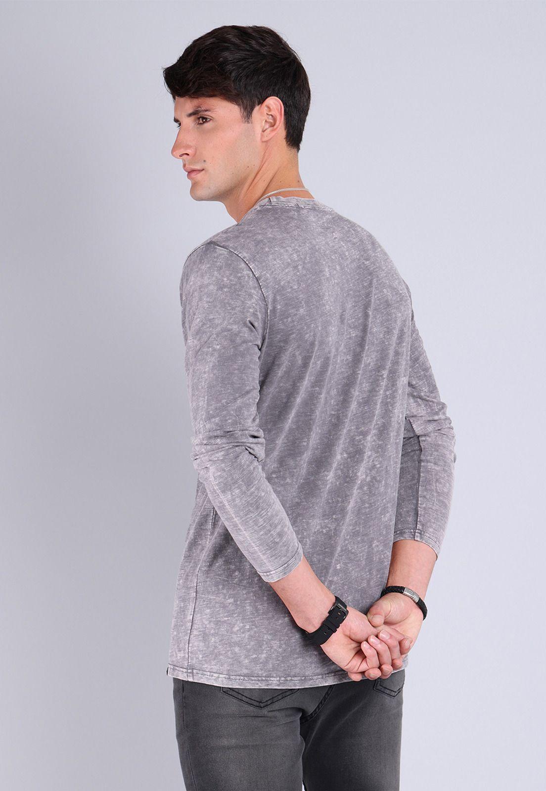 Polera Manga Larga Hombre Soviet SPOH827GR-1