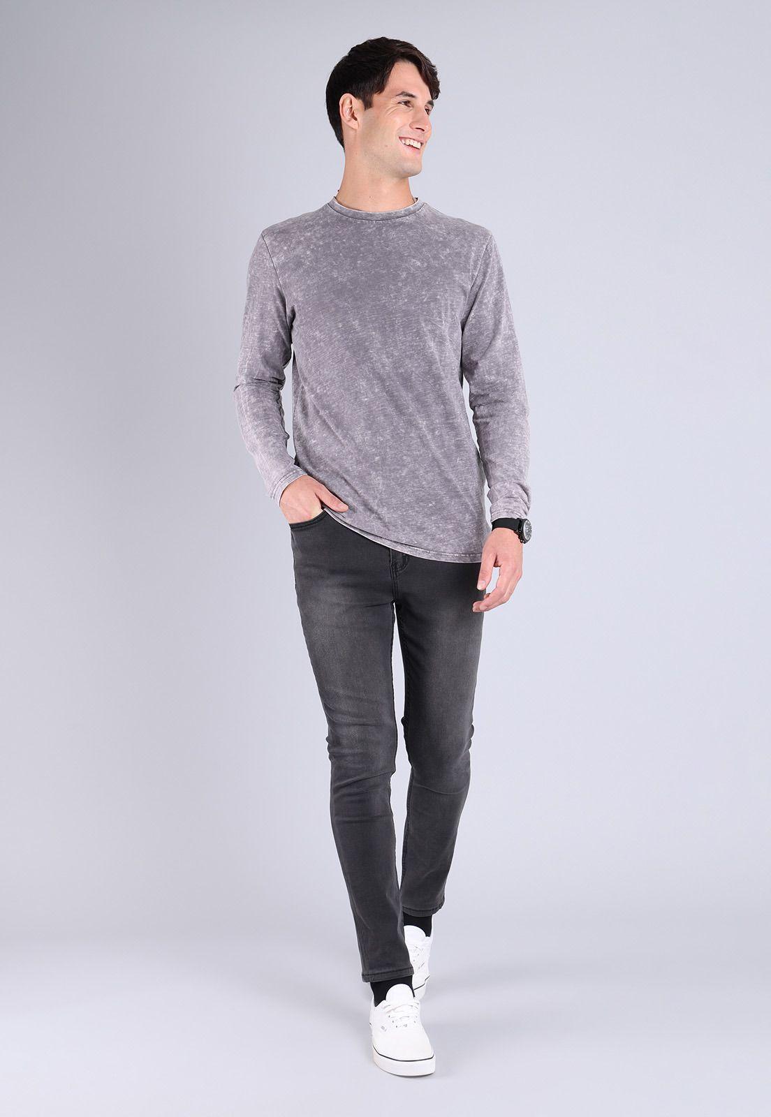 Polera Manga Larga Hombre Soviet SPOH827GR-3