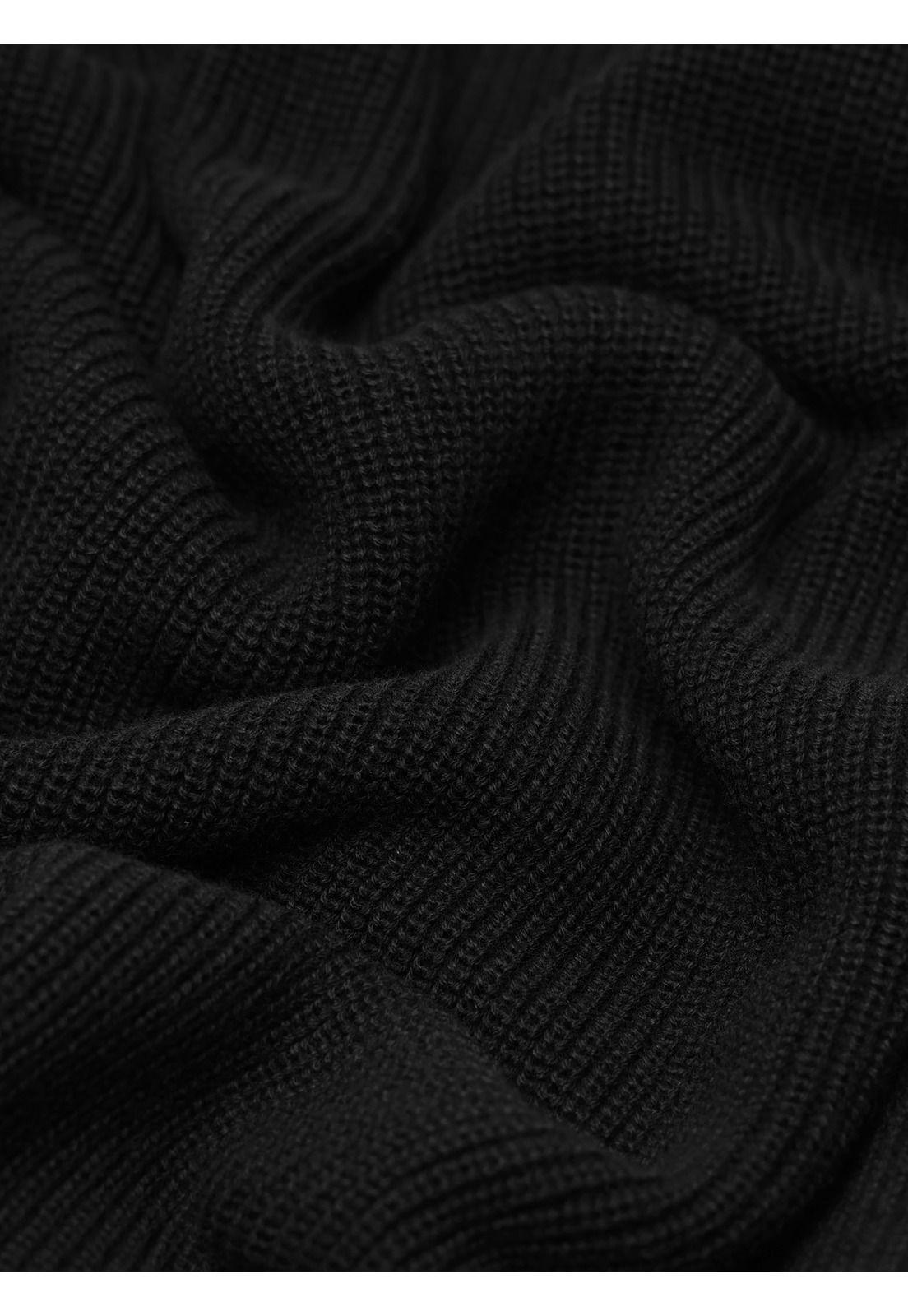 Sweater Cuello Alto Regular Fit Negro Piero Butti PBDVI22NE-5