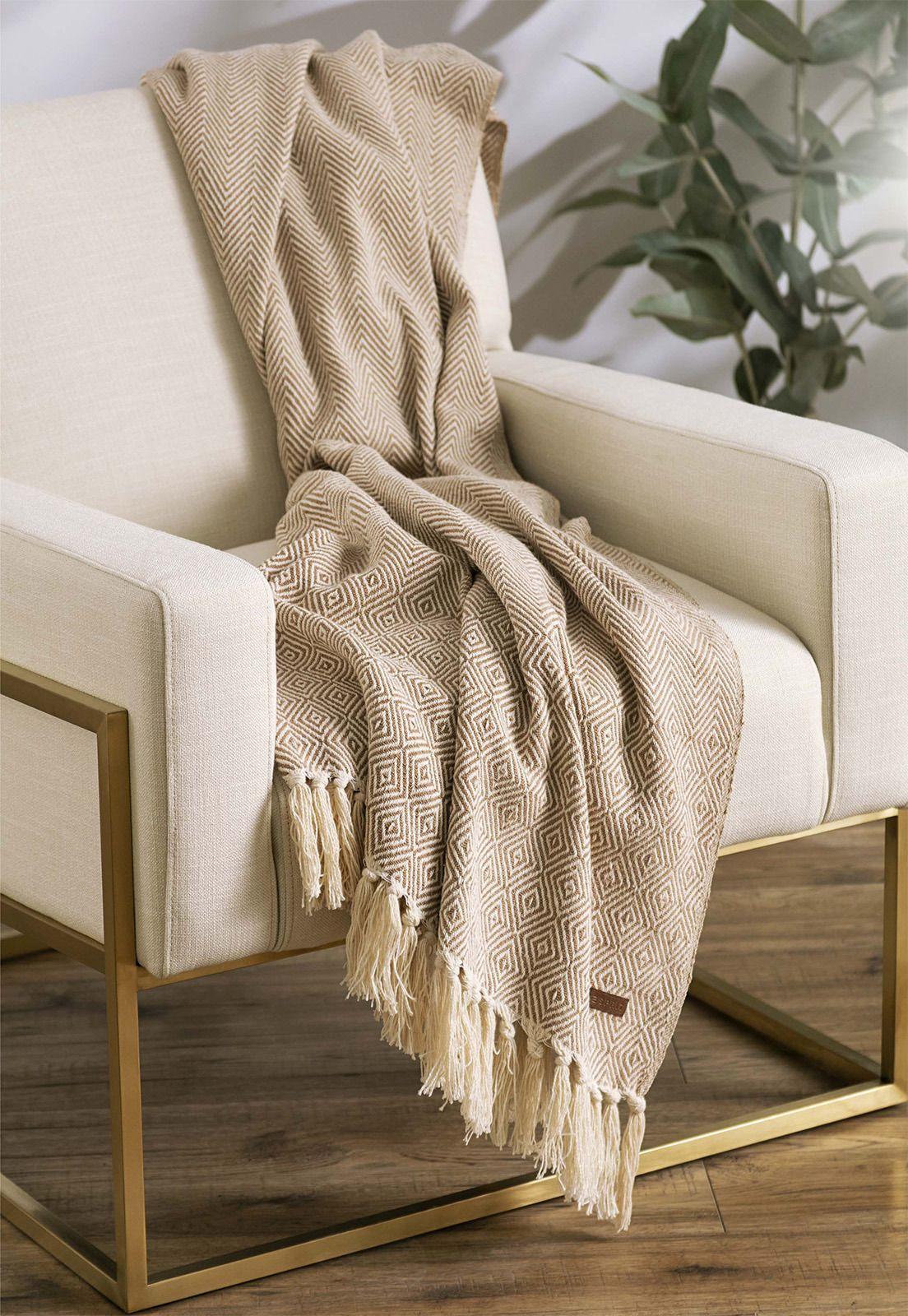 Manta Espiga 130 x 160 cm. Esprit-0