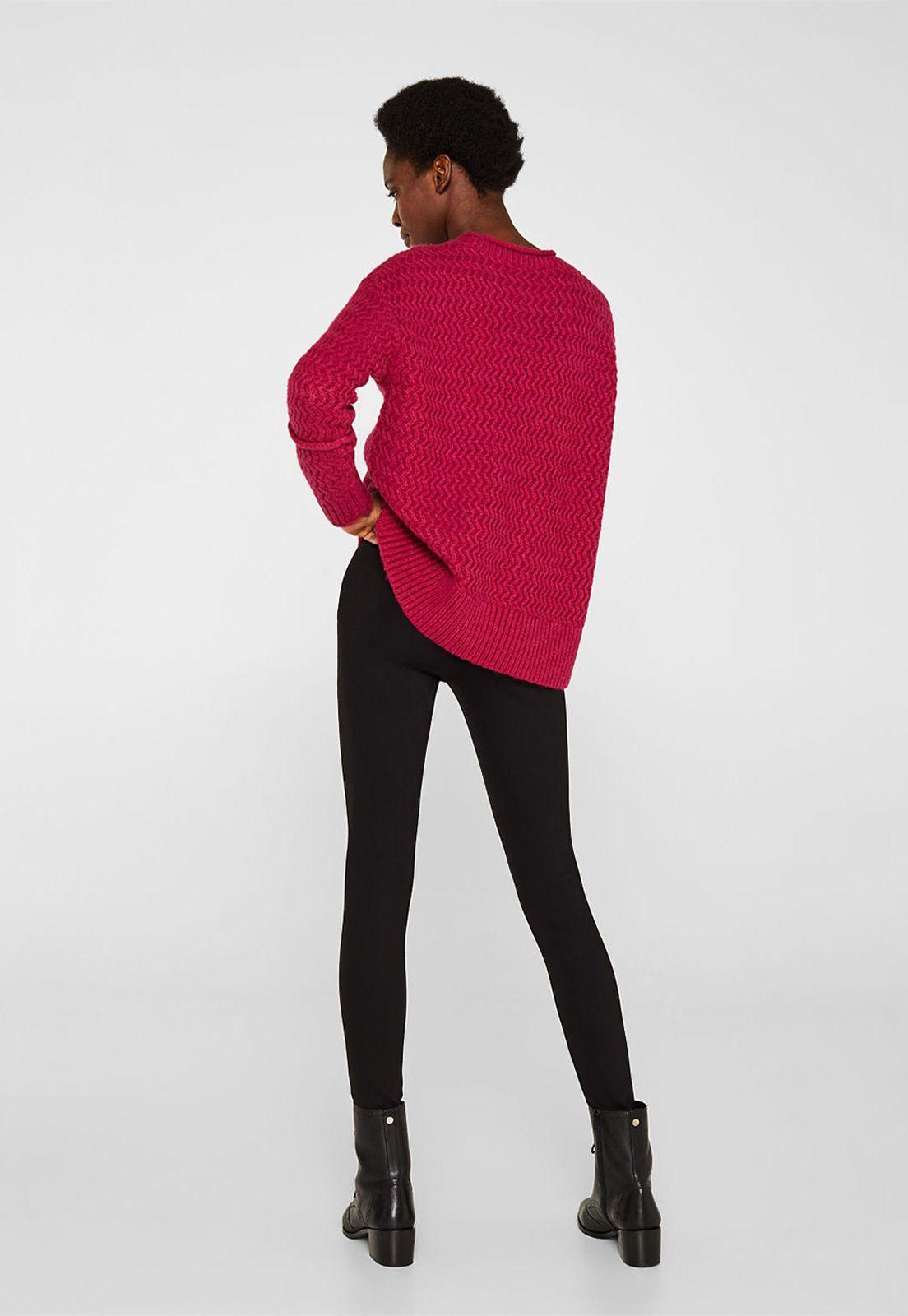 Legging con mezcla de tejidos Esprit-1