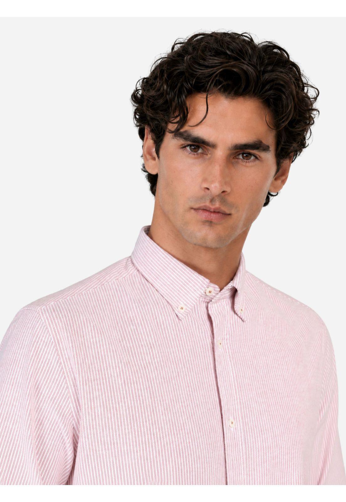 Camisa Oxford Spandex Regular fit Rosado Arrow CM33010RD-2