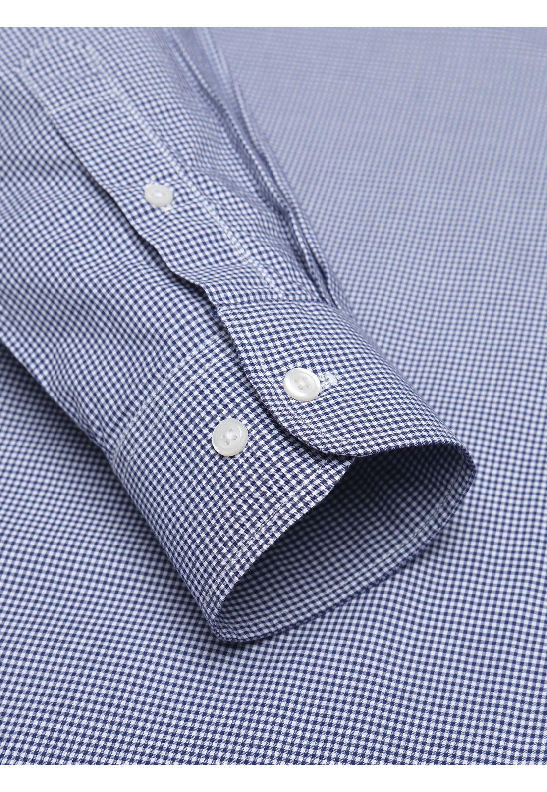 Camisa A Cuadros Regular Fit Azul Arrow CM34010AZ-6