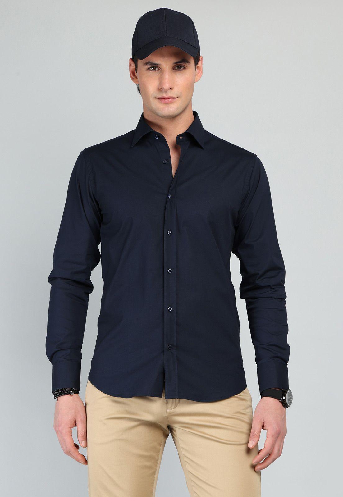 Camisa Lisa Spandex Arrow CM32I90AZ-0