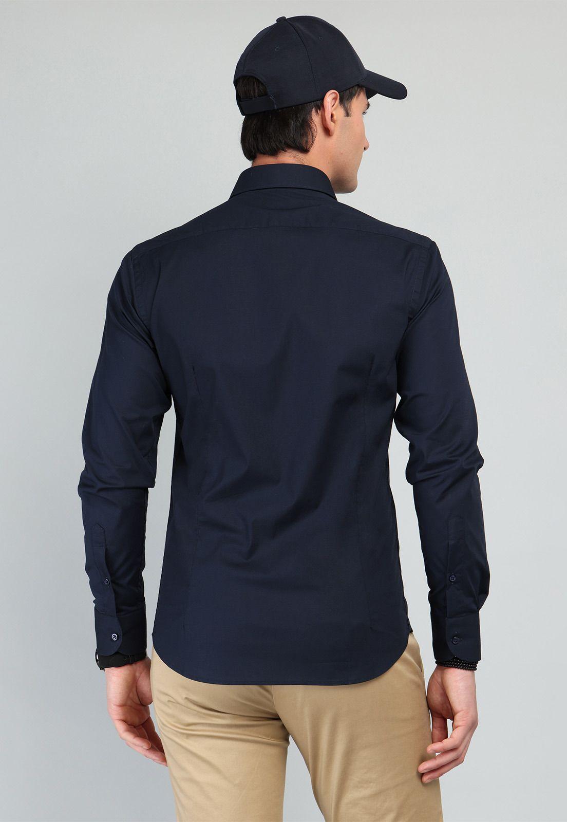 Camisa Lisa Spandex Arrow CM32I90AZ-1