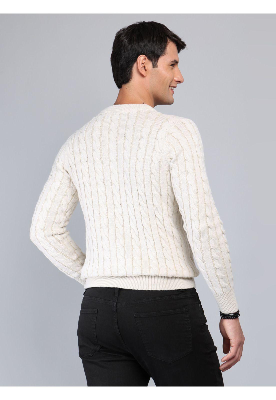 Sweater Texturado Regular Fit Beige Soviet SCII105BE-1