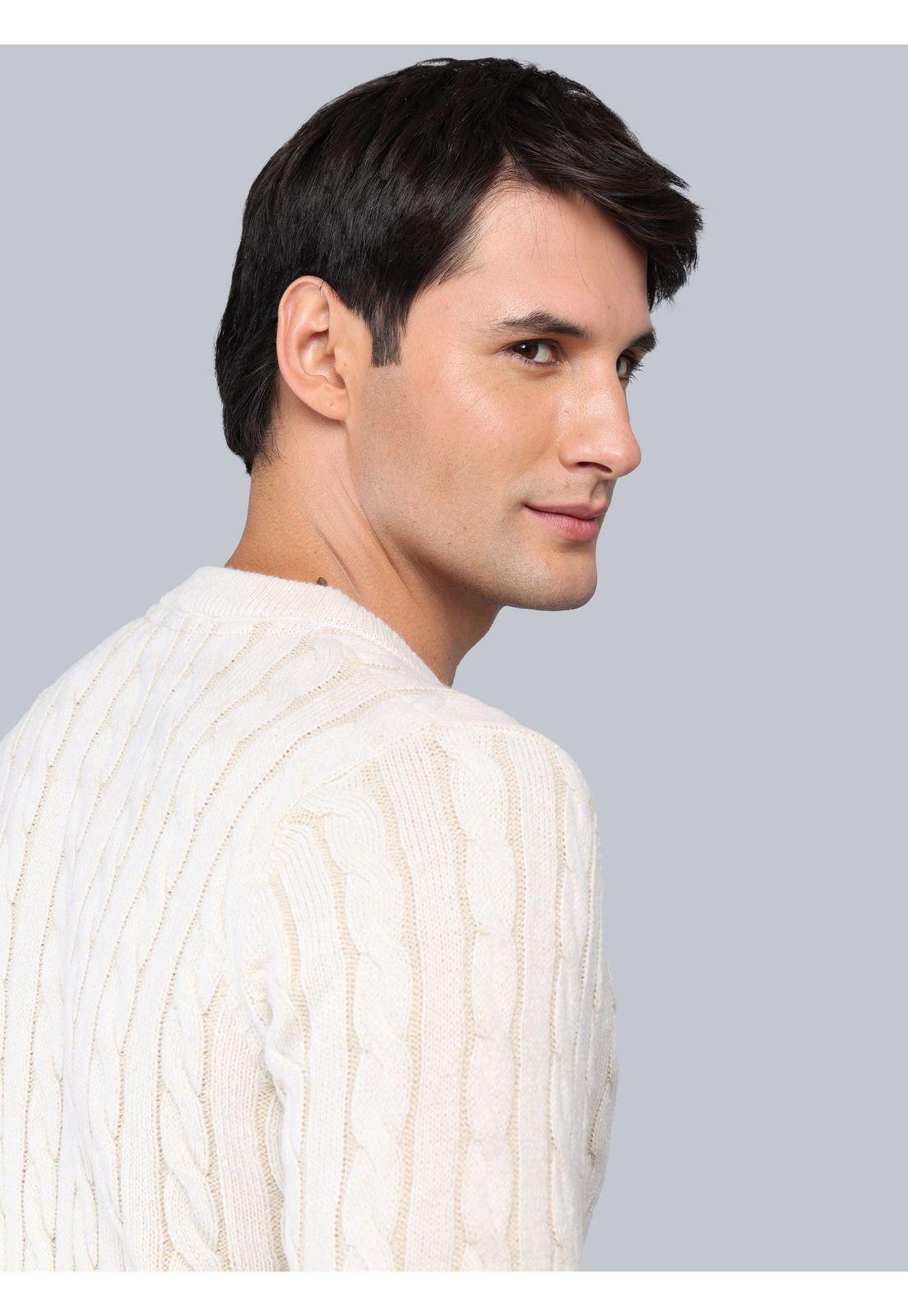 Sweater Texturado Regular Fit Beige Soviet SCII105BE-4