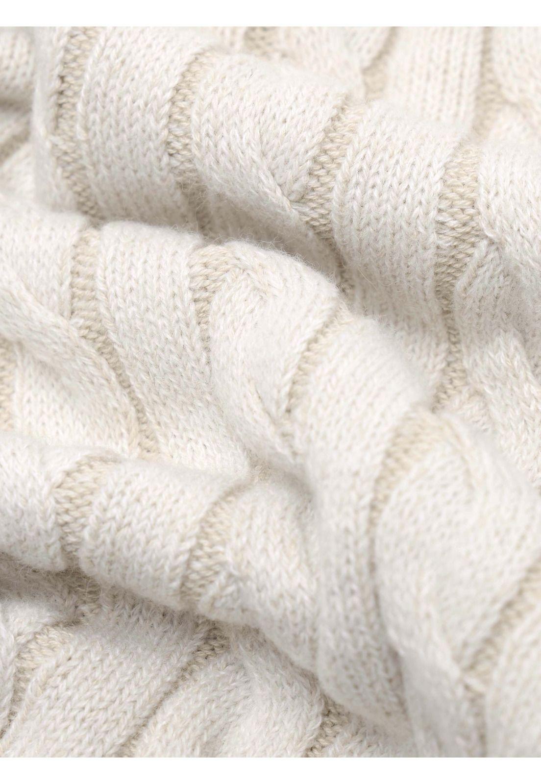 Sweater Texturado Regular Fit Beige Soviet SCII105BE-5