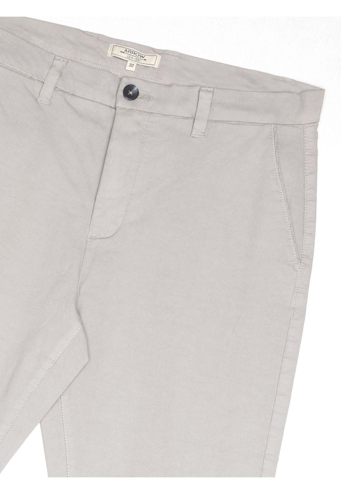 Pantalón Chino Spandex Regular Fit Gris Arrow PA34080GR-4