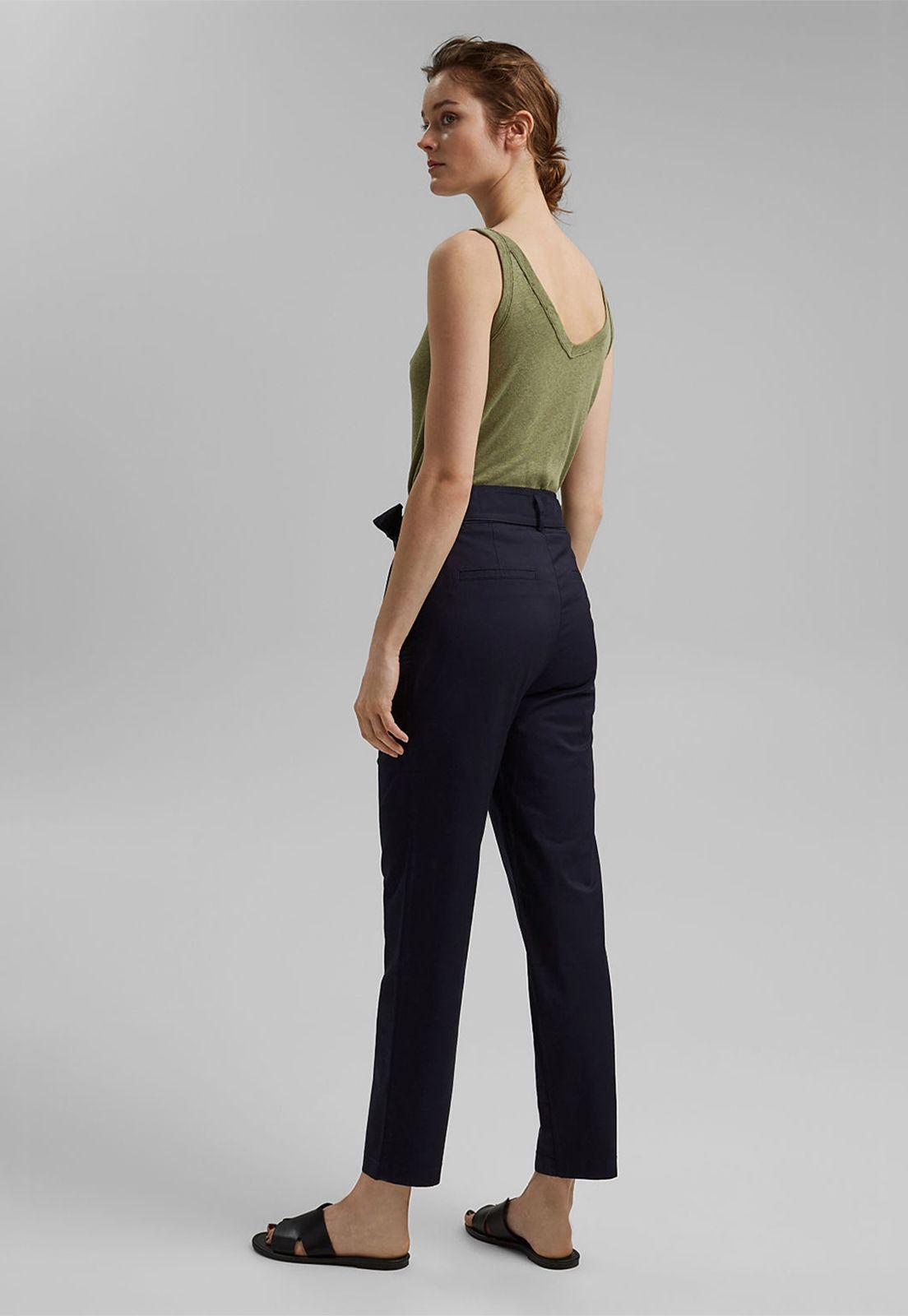 Pantalón Mujer Con Cinturón Esprit invierno-1