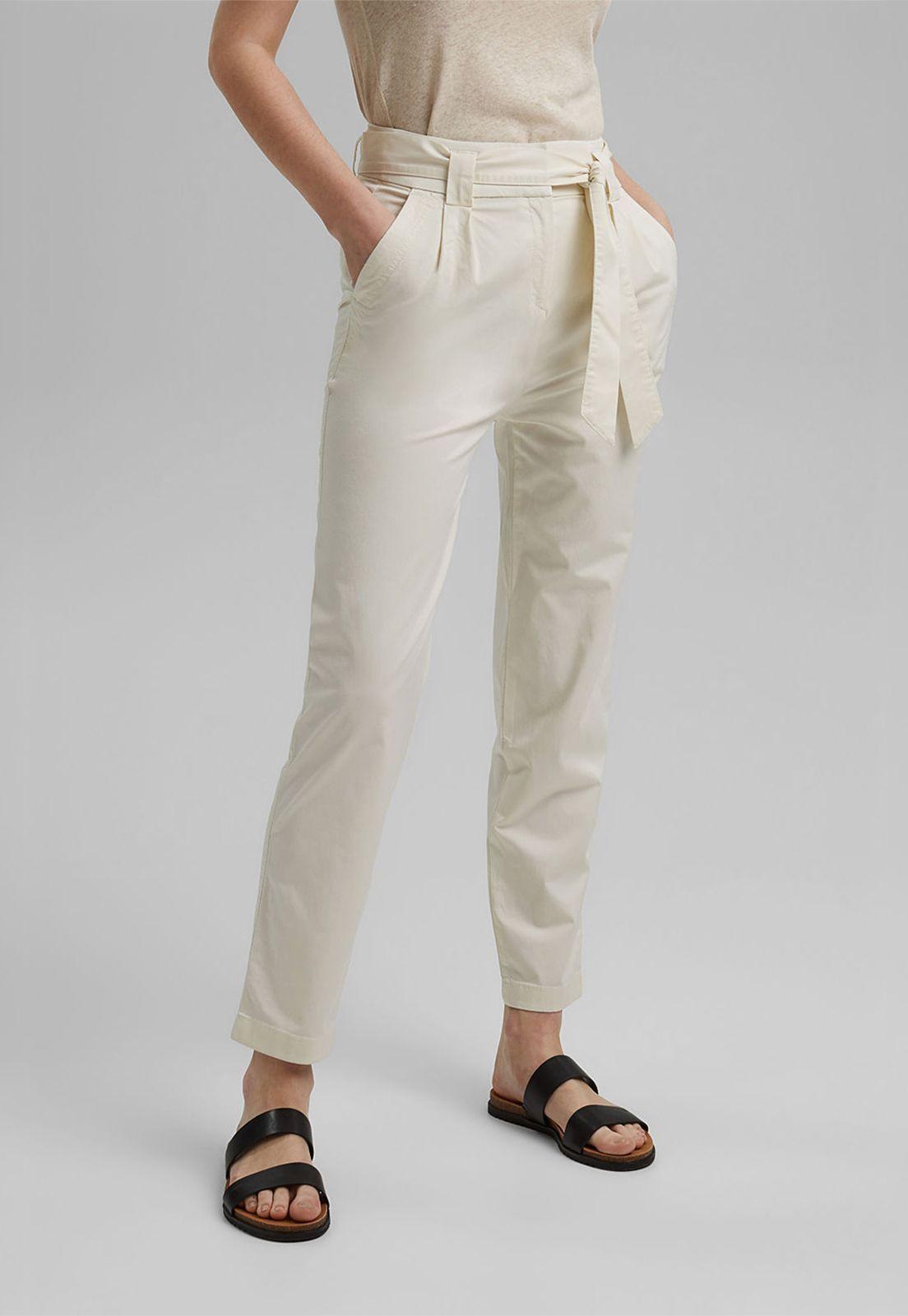 Pantalón Mujer Con Cinturón Esprit invierno-0