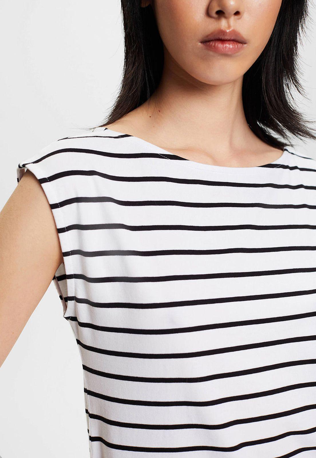 Polera Con Diseño A Rayas Mujer Esprit Arena-2