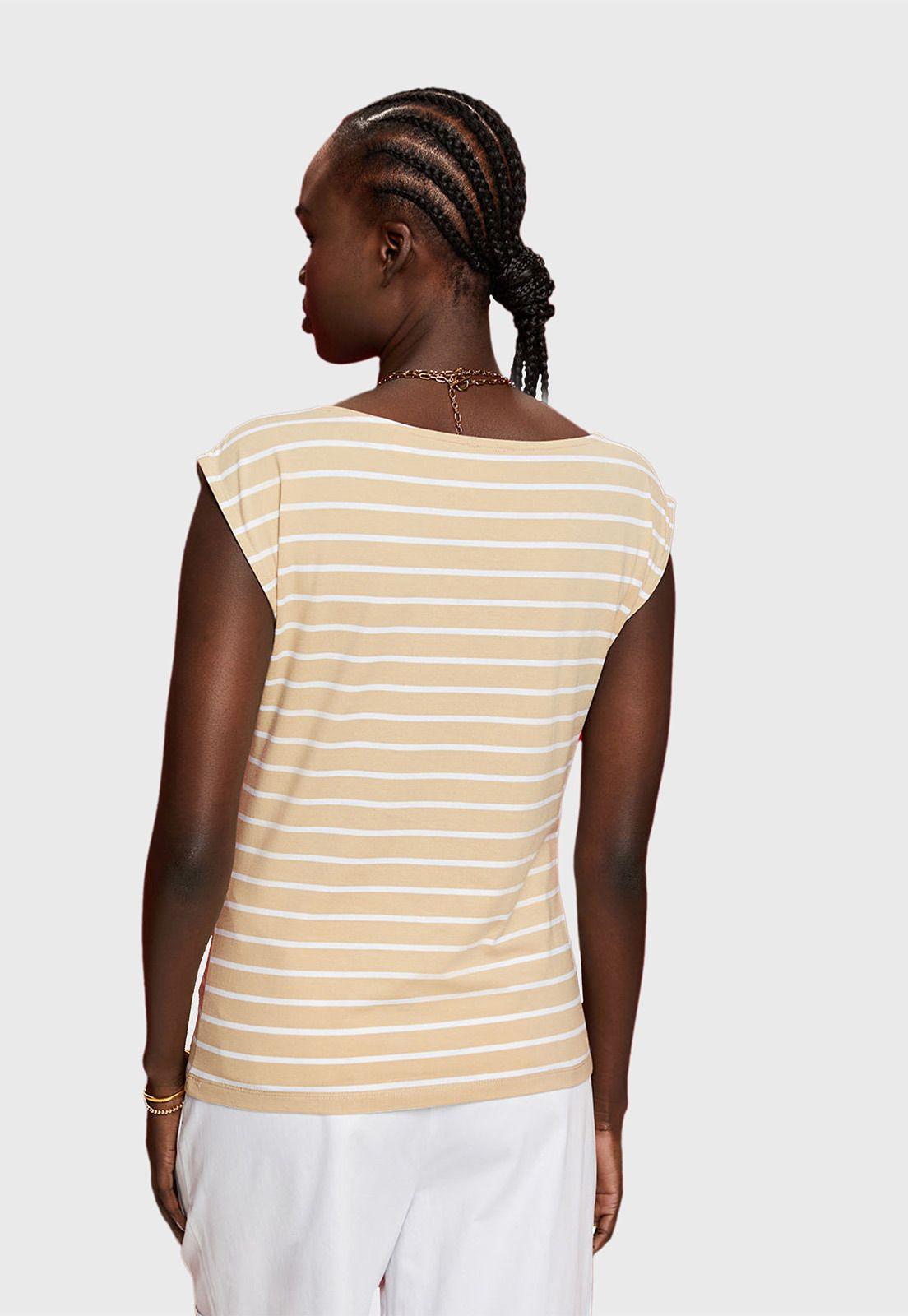 Polera Con Diseño A Rayas Mujer Esprit Arena-9