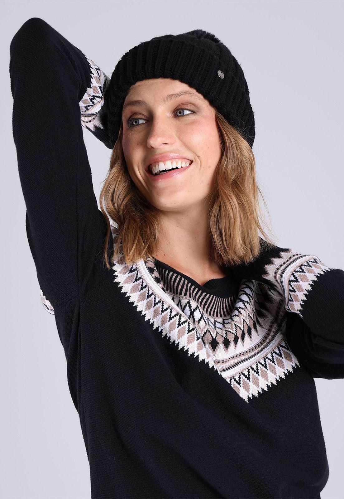 Vestido manga larga cuello redondo Mujer Esprit-4