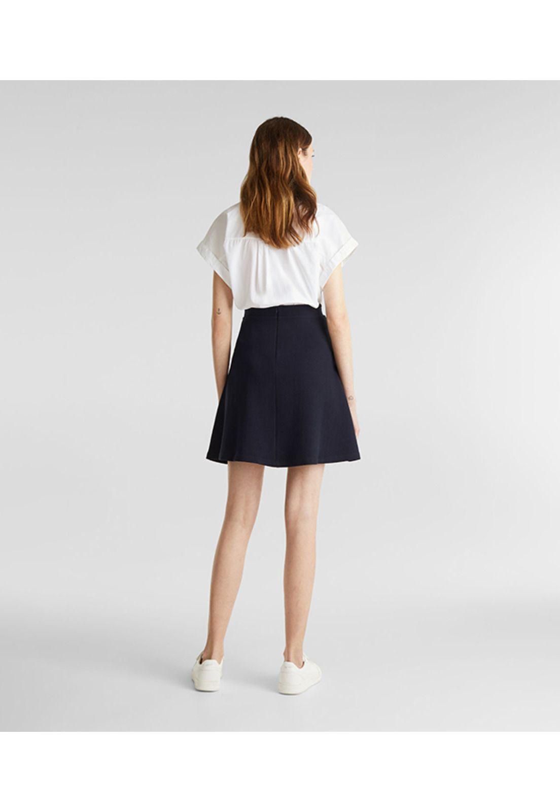 Falda piqué acampanada-1