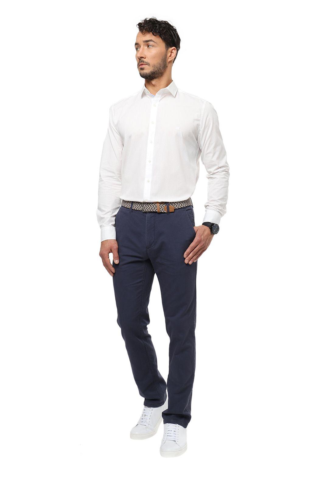 Pantalón Semi Formal Azul-3