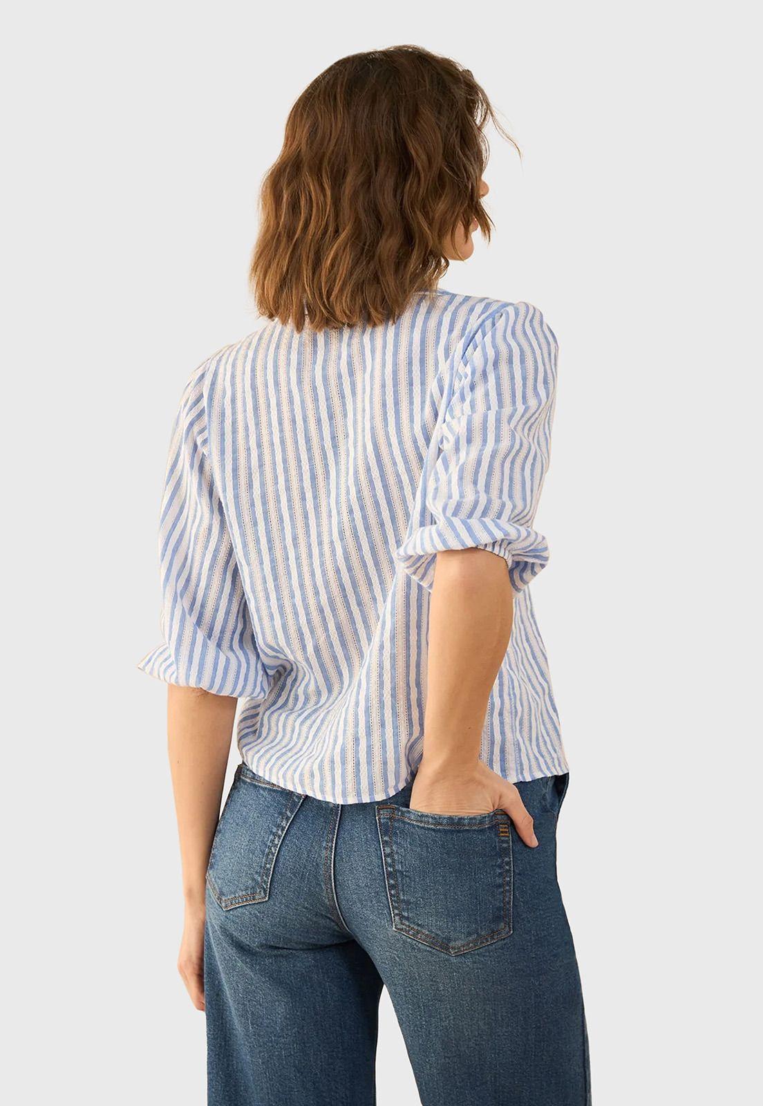 Blusa con textura calada Mujer Esprit 411G030-1