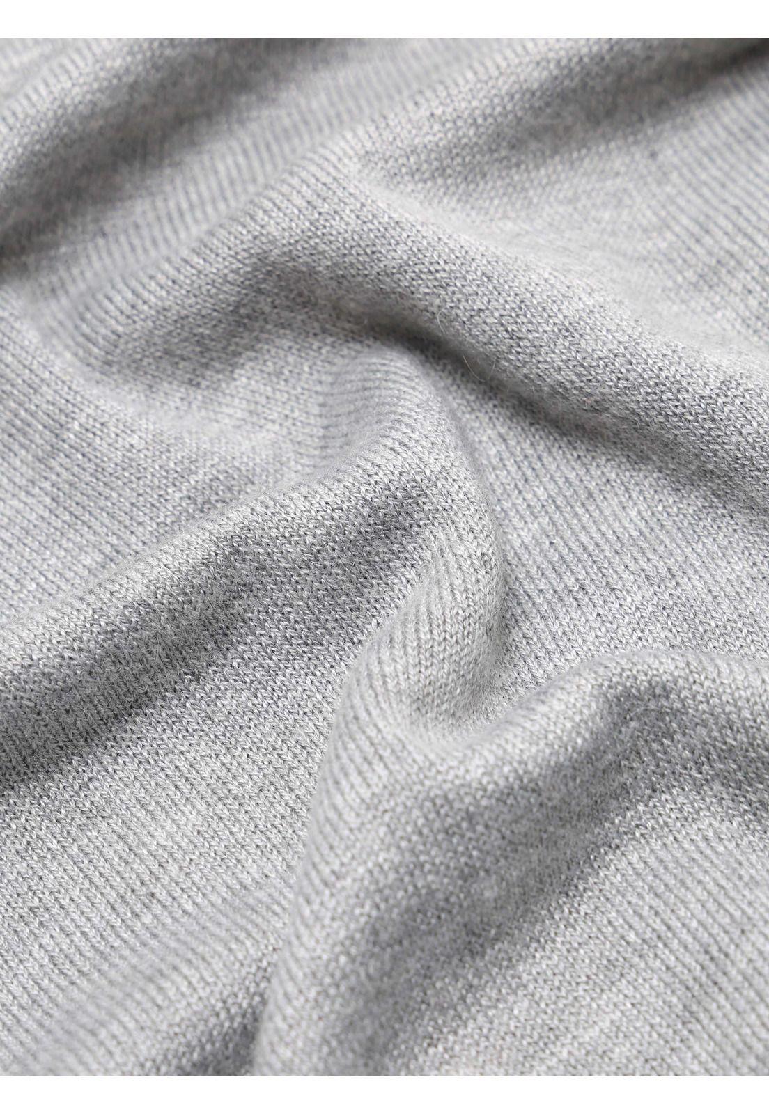 Sweater Cuello Alto Regular Fit Gris Claro Arrow SW33085GP-5