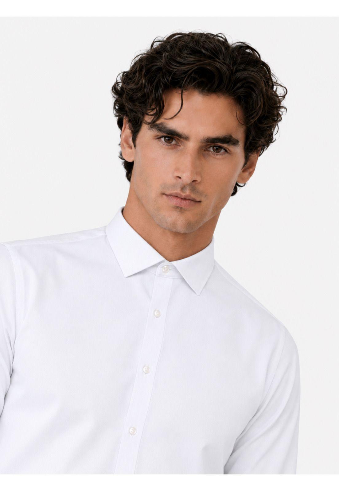 Camisa Formal Oxford Slim Fit Blanco Arrow ARM0625BL-2