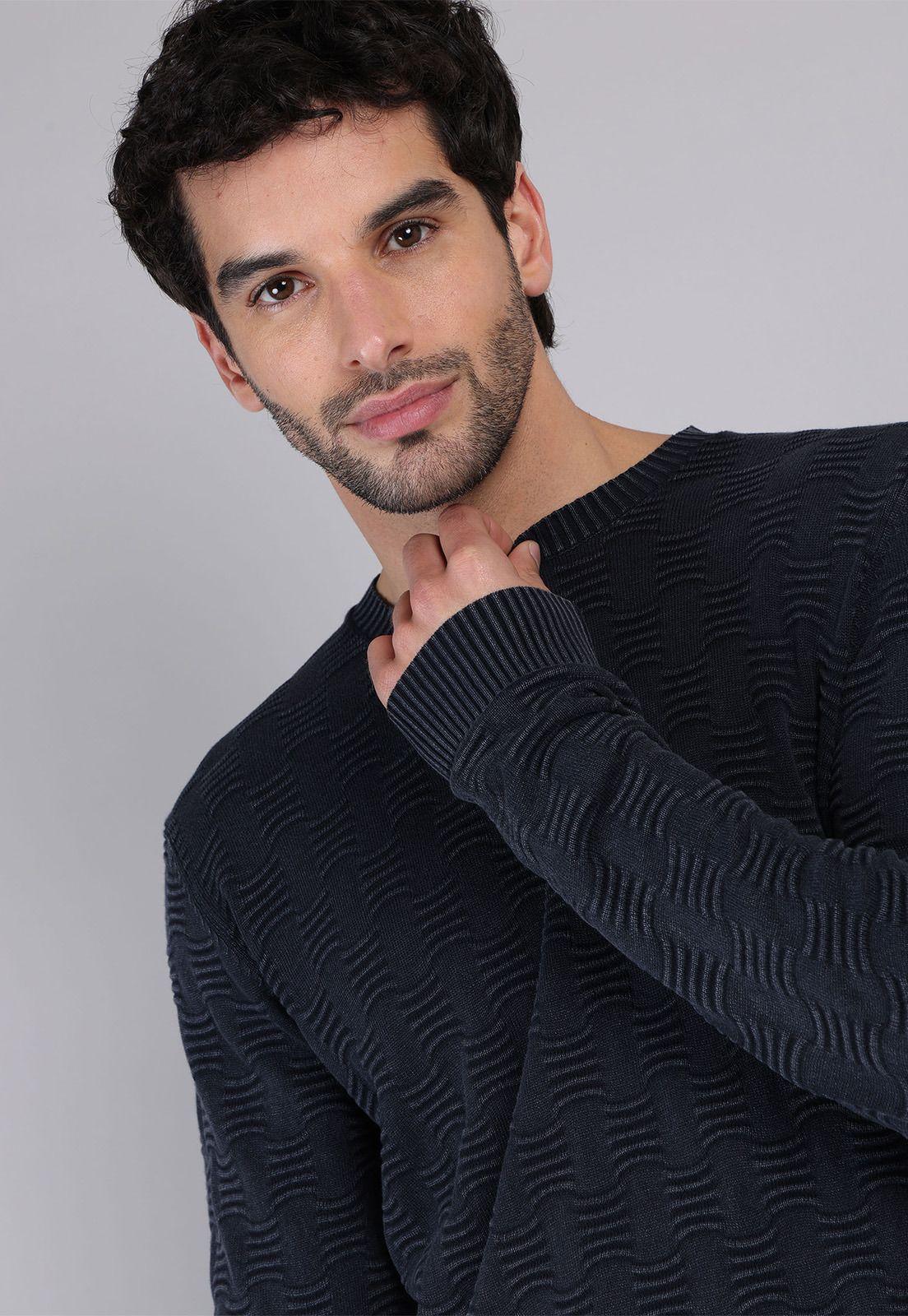 Sweater Texturado Stone Wash Soviet SCVI031NB-2