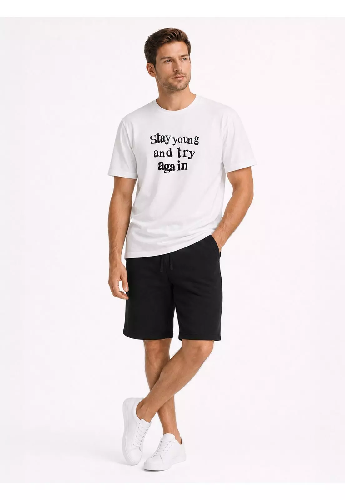 Polera Estampada Regular Fit Blanco Arrow PO34043BL-3