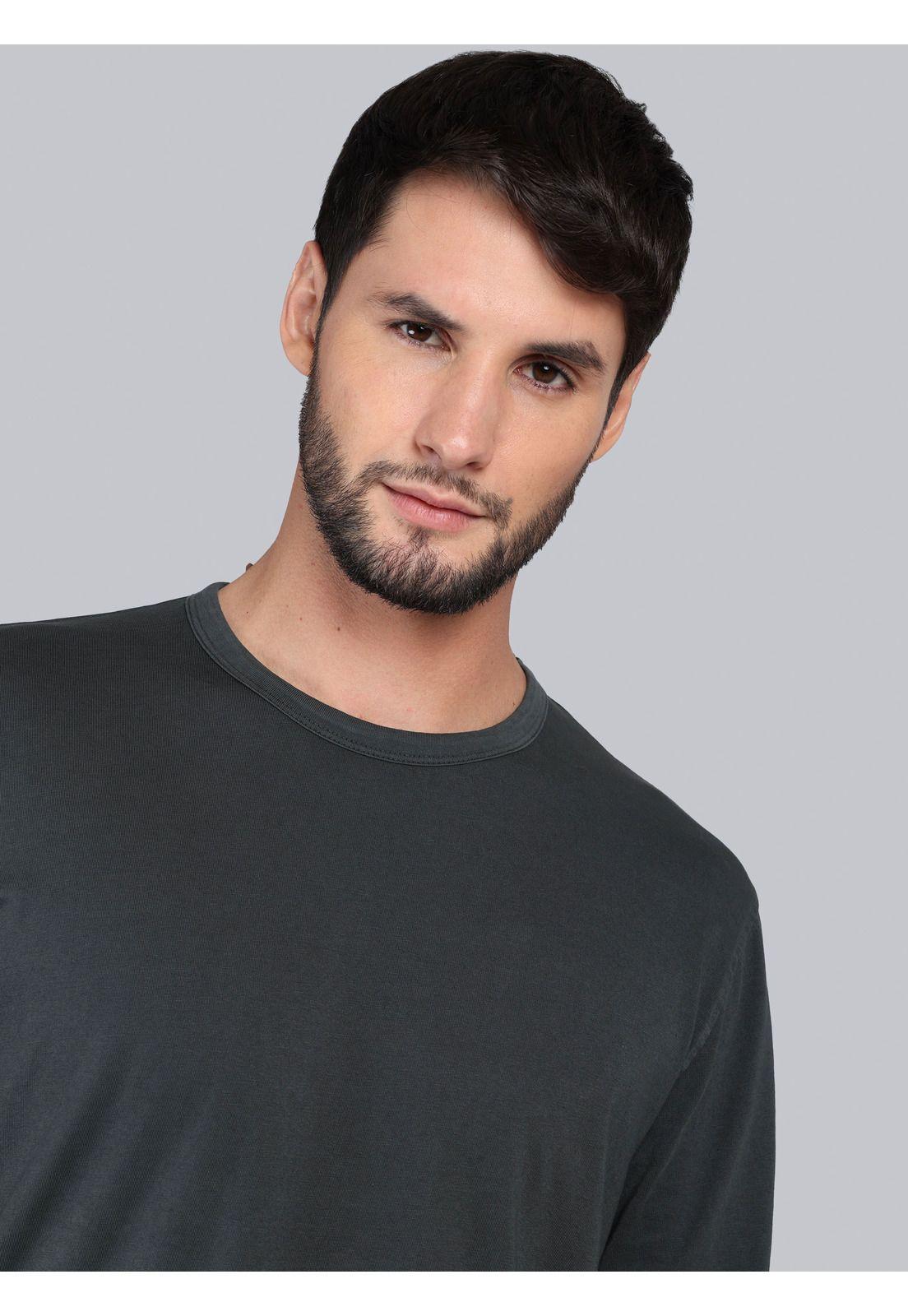 Polera Manga Larga Regular Fit Negro Arrow PO33023NE-2