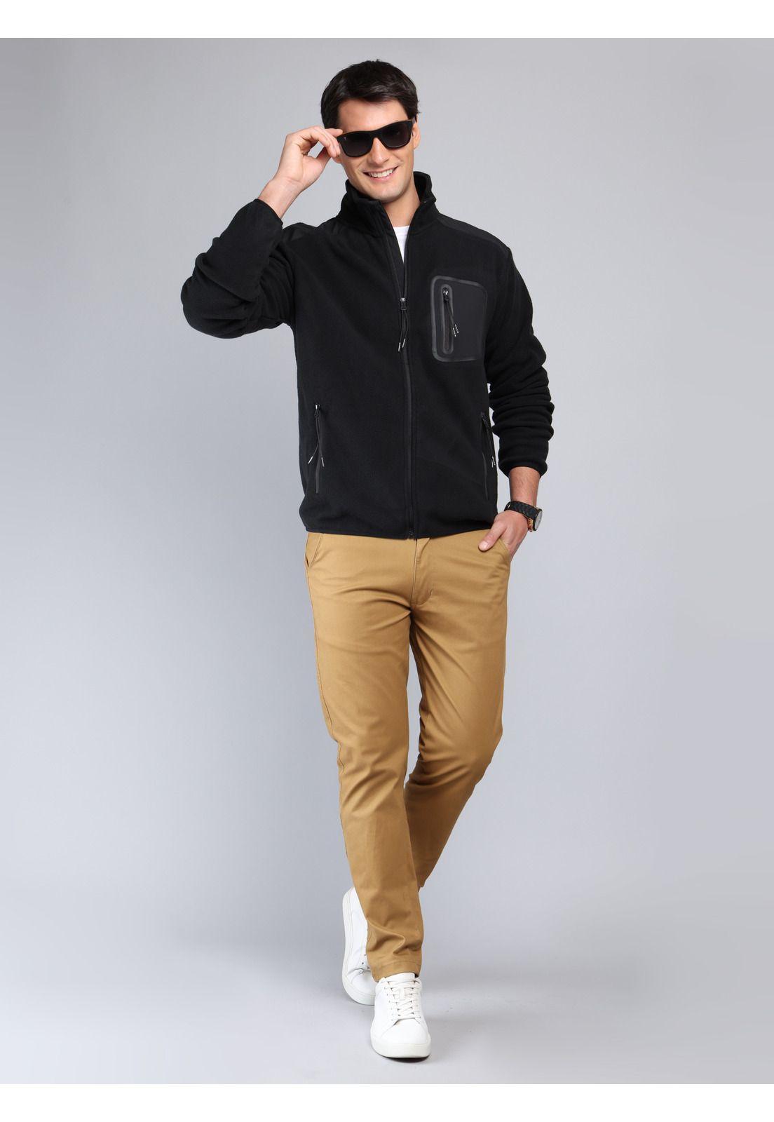 Polerón Polar Regular Fit Negro Soviet SCIJ091NE-3