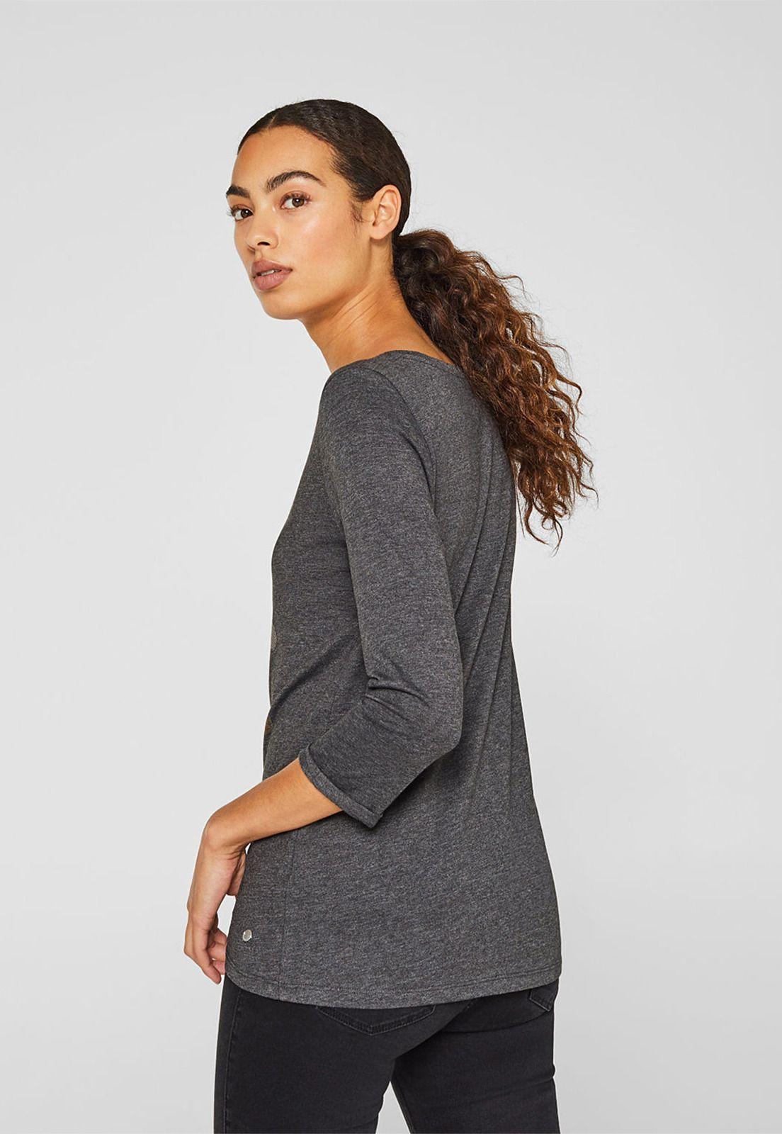 Polera Jaspeada Estampada Esprit-1