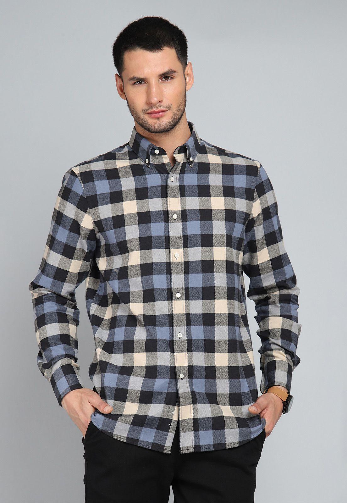 Camisa Cotelé Manga Larga Guy Laroche GLBIF43NB-0