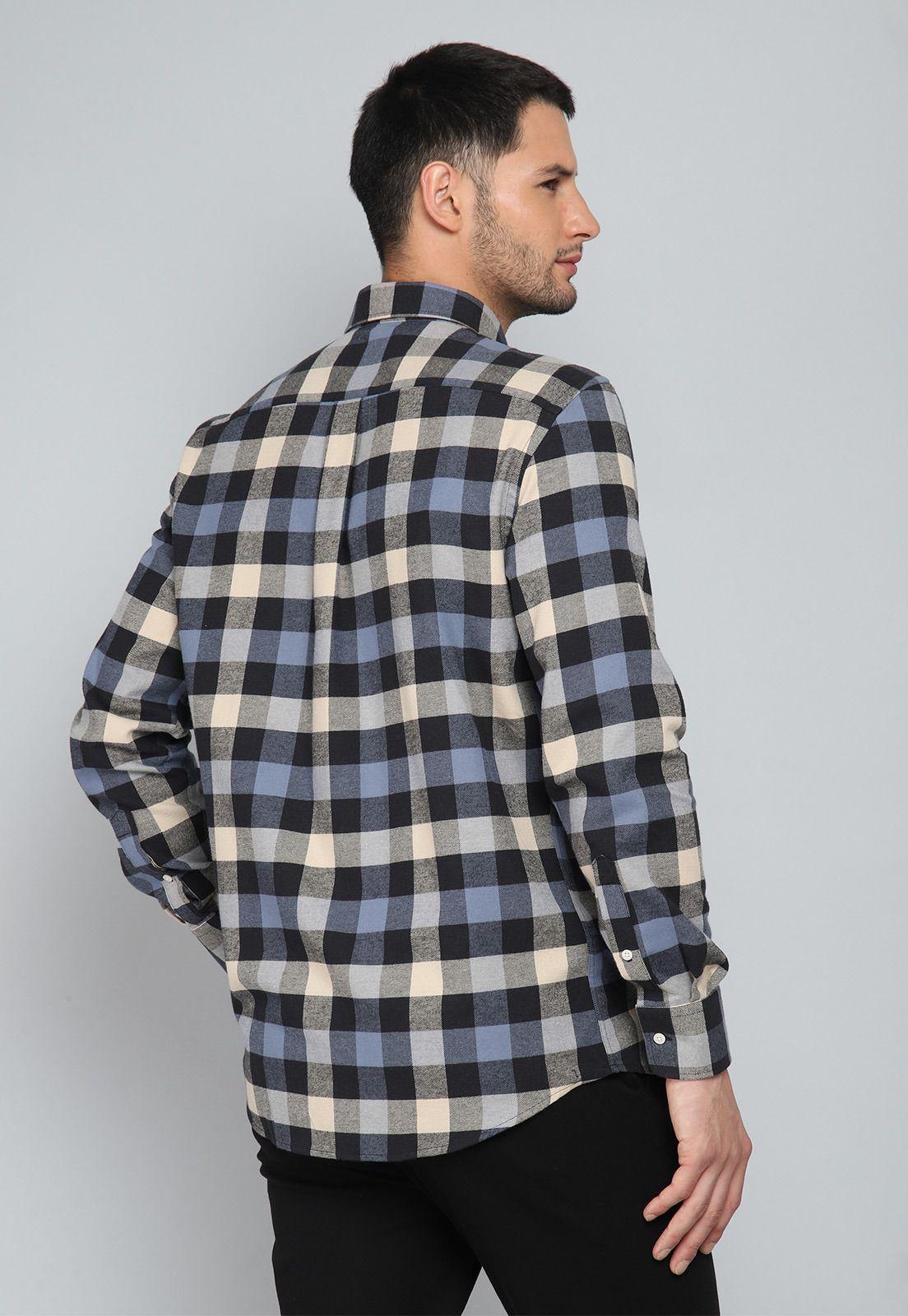 Camisa Cotelé Manga Larga Guy Laroche GLBIF43NB-1