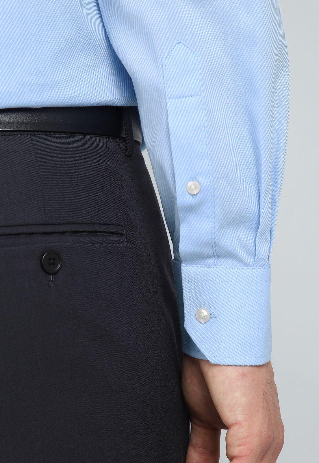 Camisa Hombre Arrow Formal Rayas Spandex Slim Fit-5