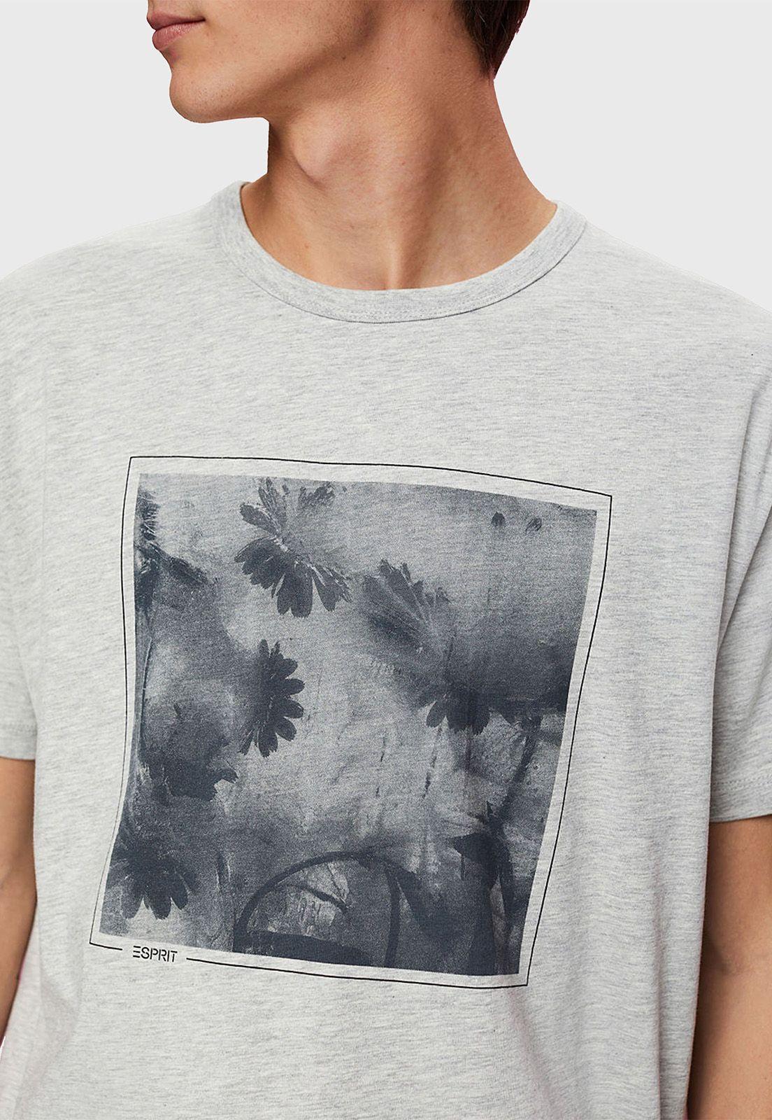 Polera Mezcla De Algodón Y Viscosa Hombre Esprit-2