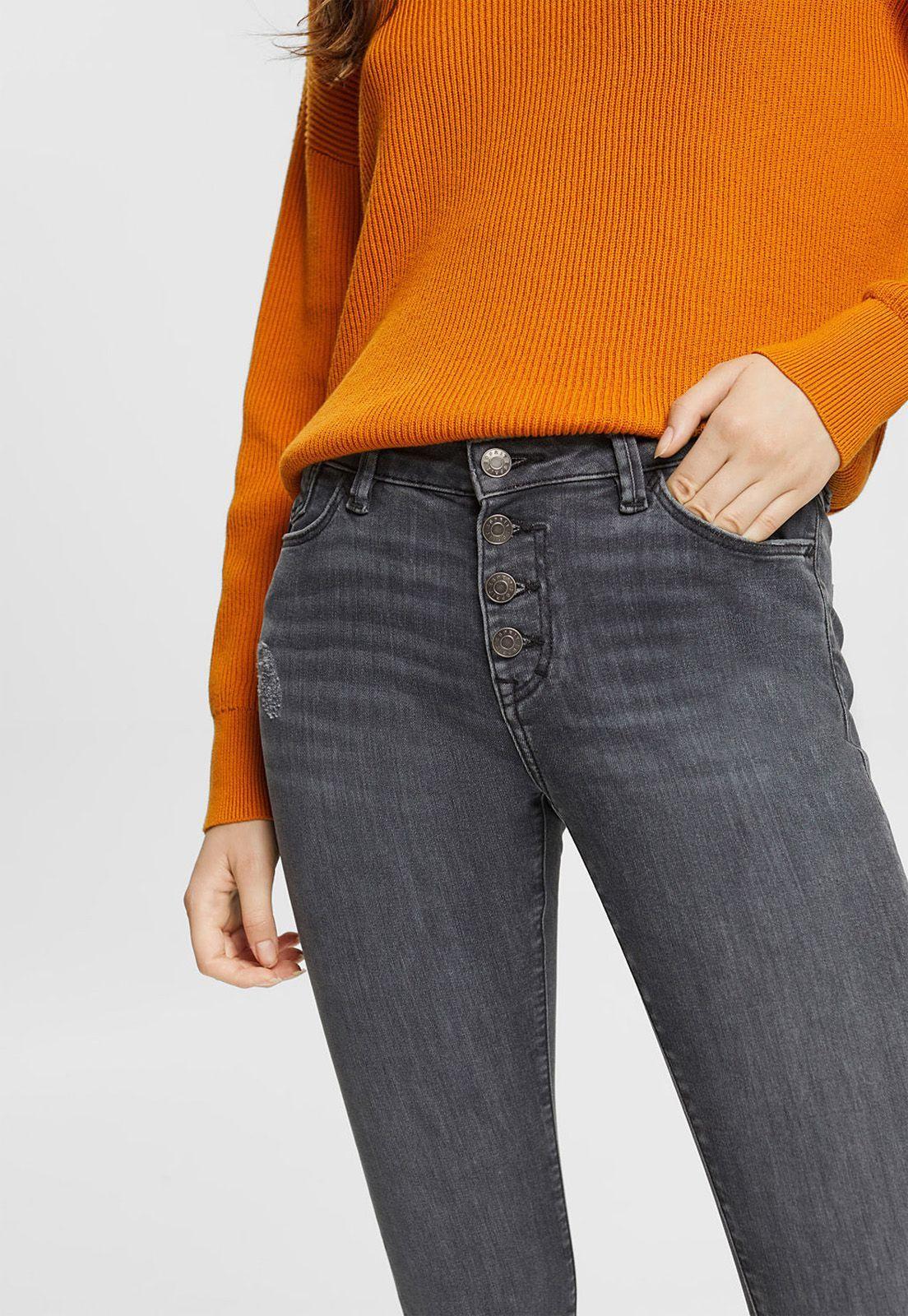 Jeans Con Componente Elástico Mujer Esprit-2