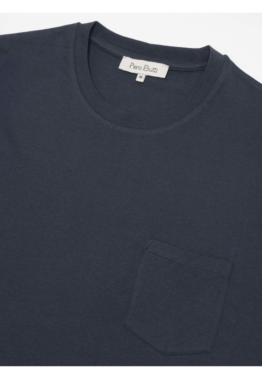 Polera Cuello Redondo Regular Fit Azul Marino Piero Butti PBDVK55NB-4