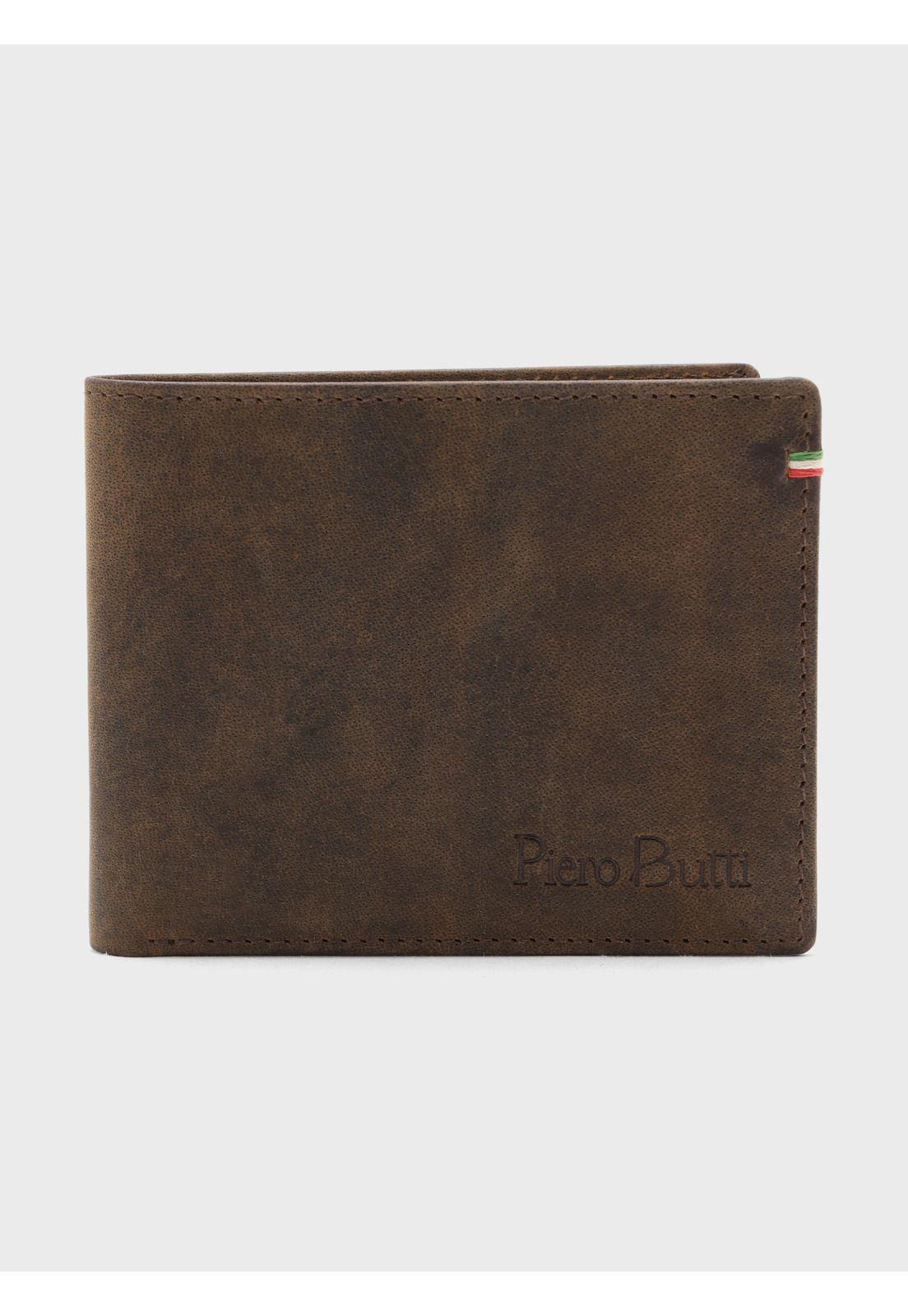 Billetera De Cuero Texturada Café Piero Butti PBCBI30CA-0