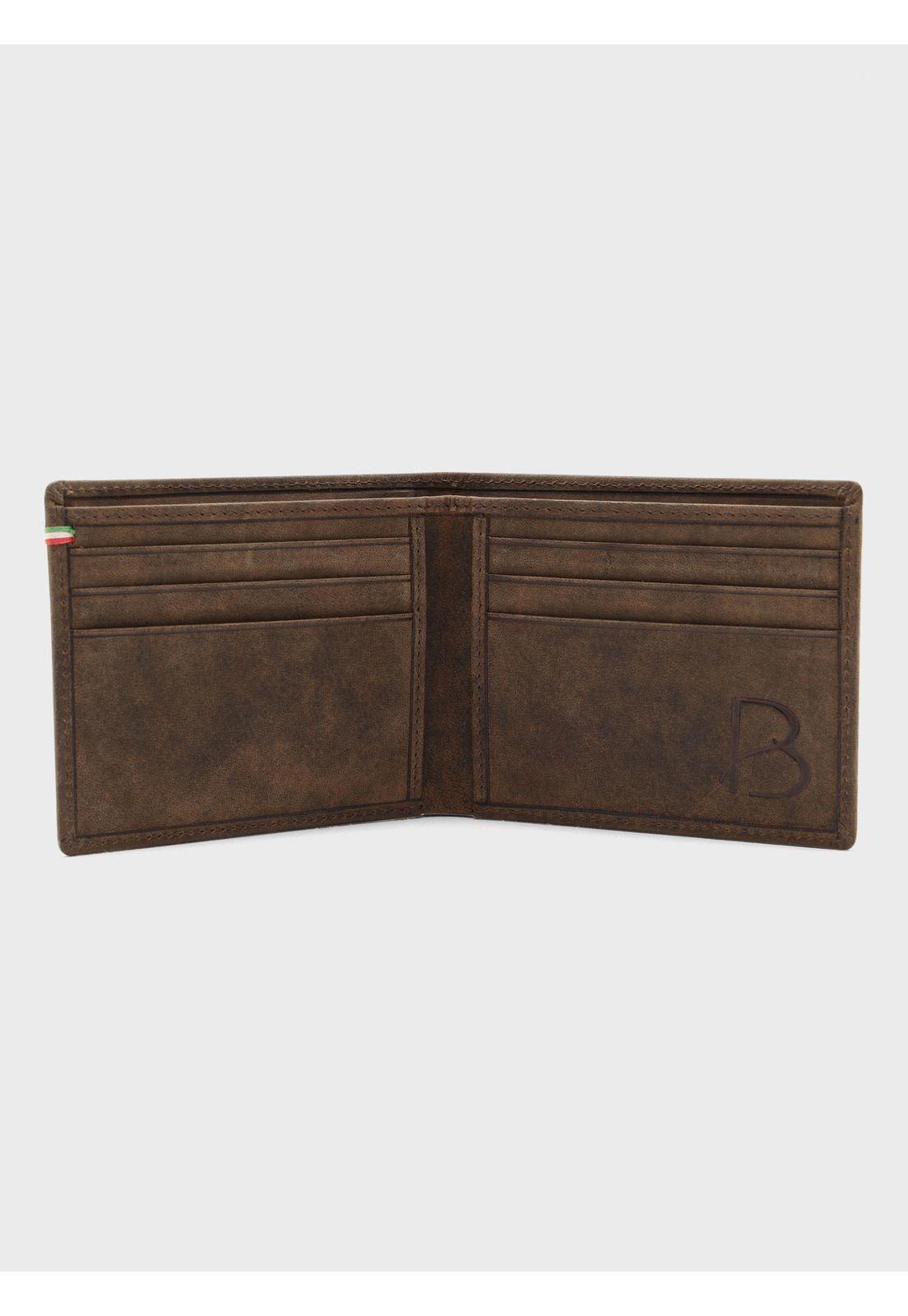 Billetera De Cuero Texturada Café Piero Butti PBCBI30CA-2