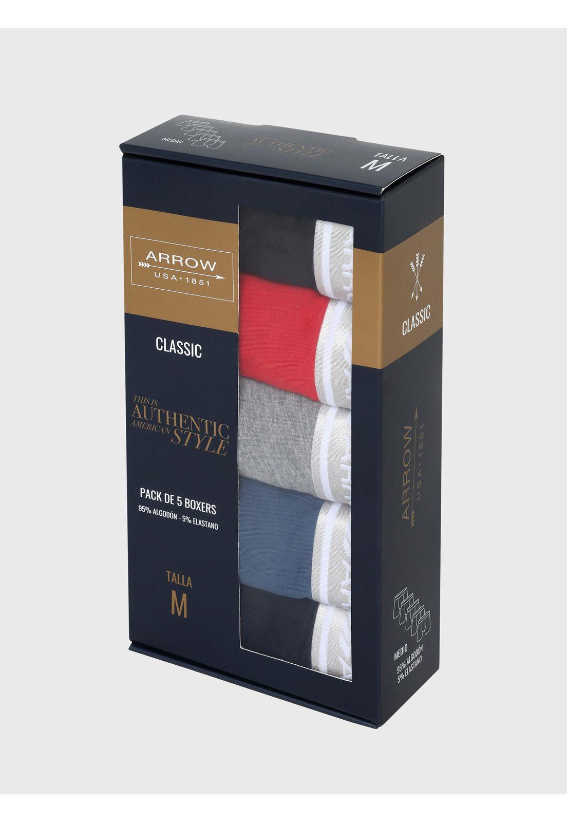 Boxer 5 unidades Regular Fit Multicolor Arrow BOD5039SU-6