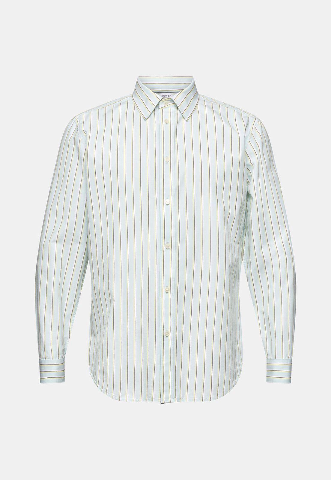 Camisa De Algodón A Rayas Hombre Esprit 024EE2F305-3