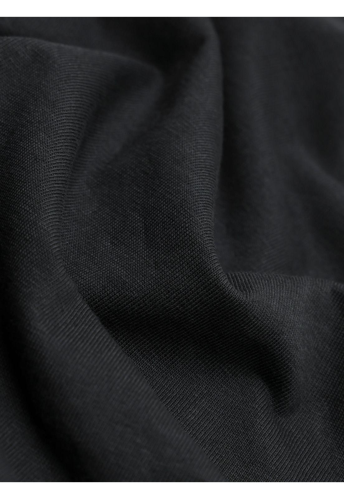 Polera Lisa Stone Wash Regular Fit Negro Arrow PO33074NE-5