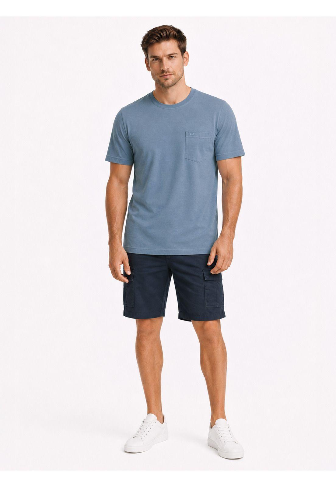 Polera Algodón Lisa Regular Fit Denim Arrow PO34031DE-3